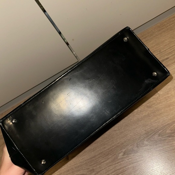 Anya Hindmarch Vintage Structured Black Top Handle bag Y2K - Picture 7 of 12